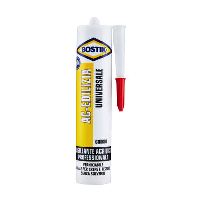 Q.TA' 24 BOSTIK ACRILICO EDILIZIA 300 ML GRIGIO CARTUCCIA