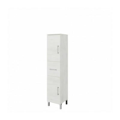 Q.TA' 1 SEMICOLONNA RUBINO 2A+1C ROVERE BIANCO REVERSIBILE