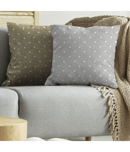 Q.TA' 6 CUSCINO TULIPANO 43X43CM POIS GRIGIO 1810