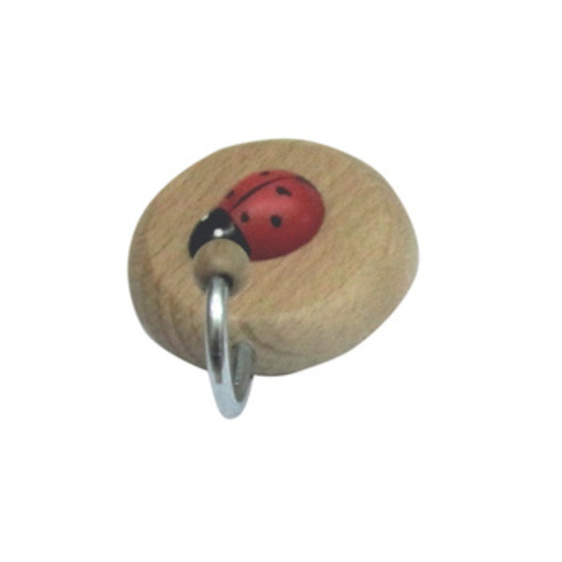 Q.TA' 1 BL GANCIO ADESIVO IN LEGNO COCCINELLA 1 POSTO 2