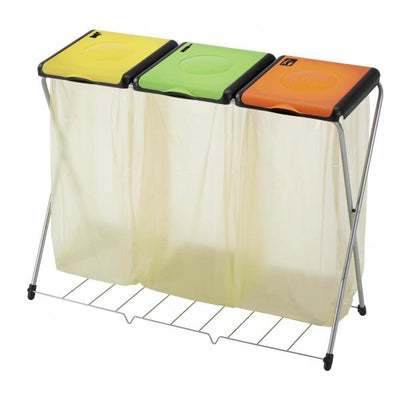 Q.TA' 1 PATTUMIERA GIMI TRIO C/GRIGLIA E TRE COPERCHI