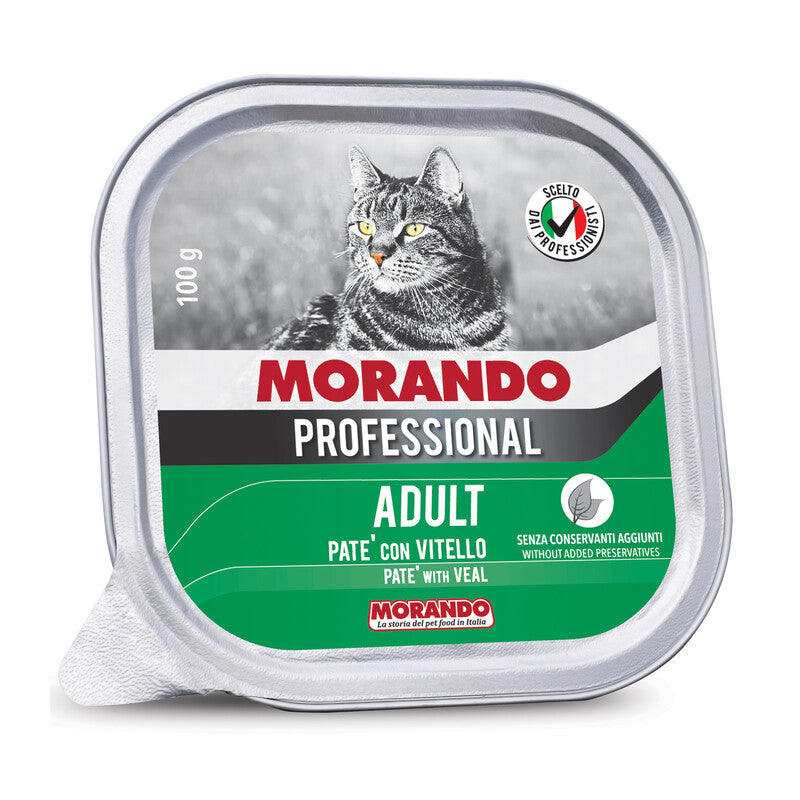 Q.TA' 32 CIBO GATTO MORANDO VSC 100 G VITELLO E POLLO