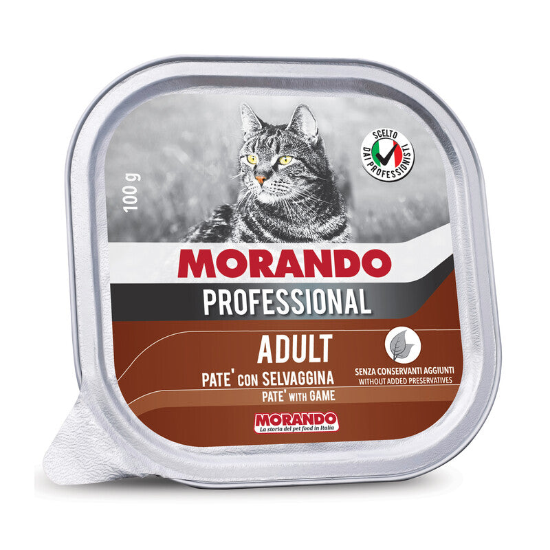 Q.TA' 32 CIBO GATTO MORANDO VSC 100G SELVAGGINA