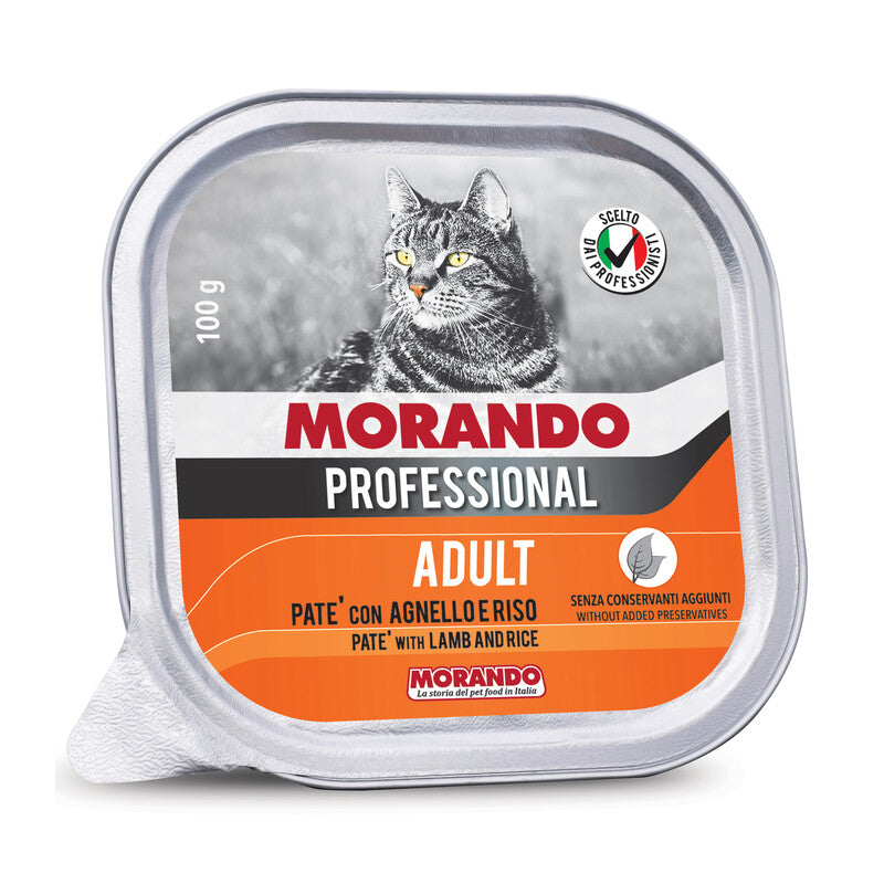 Q.TA' 32 CIBO GATTO MORANDO VSC 100G AGNELLO E RISO