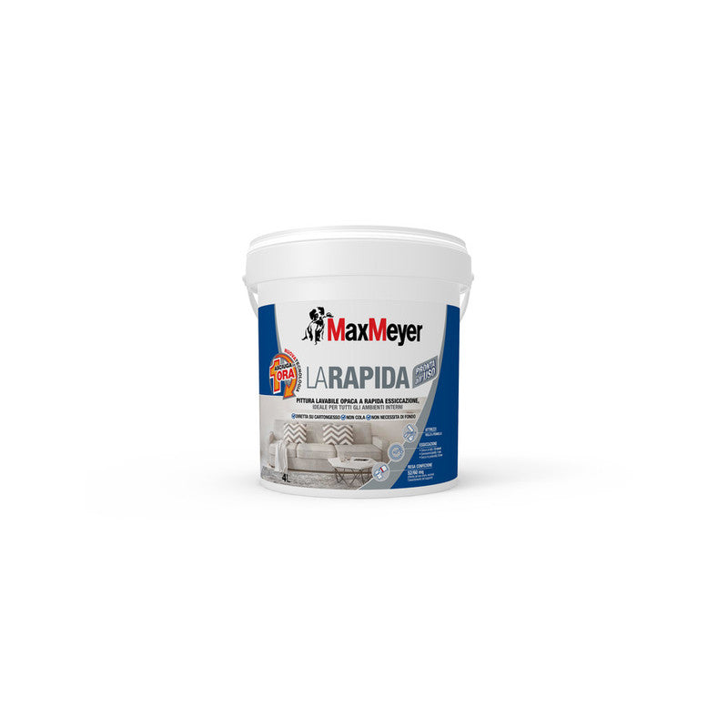 Q.TA' 1 IDROPITTURA MAX SUPERLAVABILE LA RAPIDA 4 L BIANCO OPACO