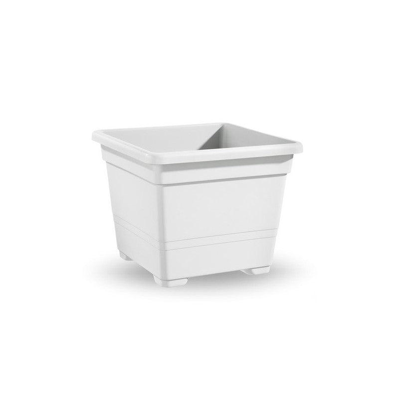 Q.TA' 1 VASO QUADRATO CM.27 BIANCO
