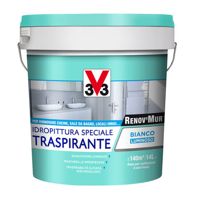 Q.TA' 1 V33 RENOVMUR TRASPIRANTE BIANCO OPACO LT.4
