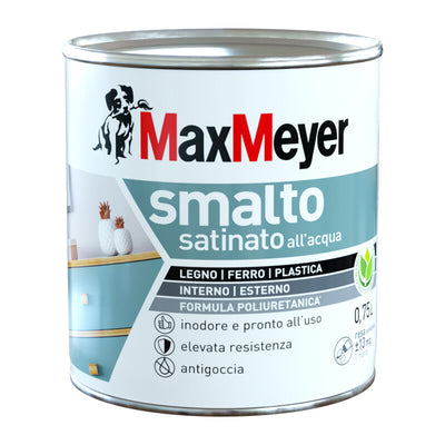 Q.TA' 1 MAX SMALTO ALLACQUA POLIURETANICO SATINATO LT.0,750 B/CO PANNA