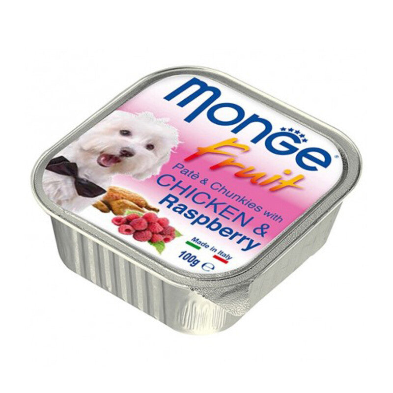Q.TA' 1 MONGE FRUIT CANE GR.100 POLLO/LAMPONI