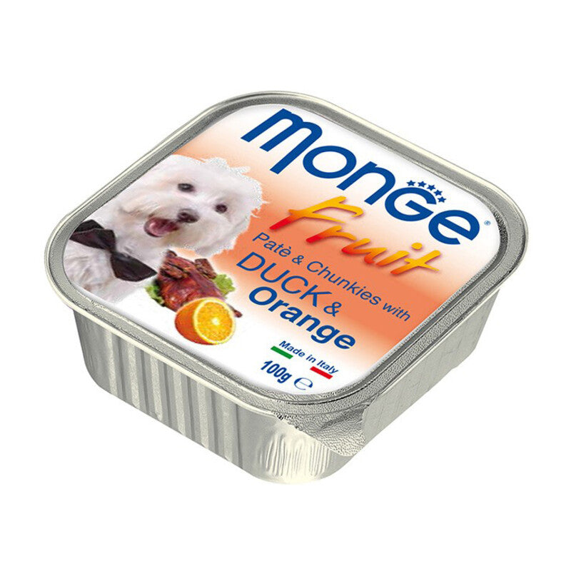 Q.TA' 1 MONGE FRUIT CANE GR.100 ANATRA/ARANCIA