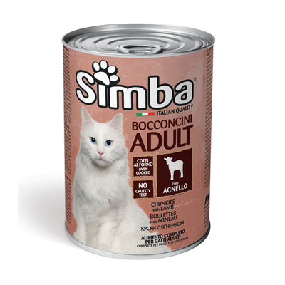 Q.TA' 24 CIBO GATTO MONGE SIMBA 415 G BOCCONCINI AGNELLO