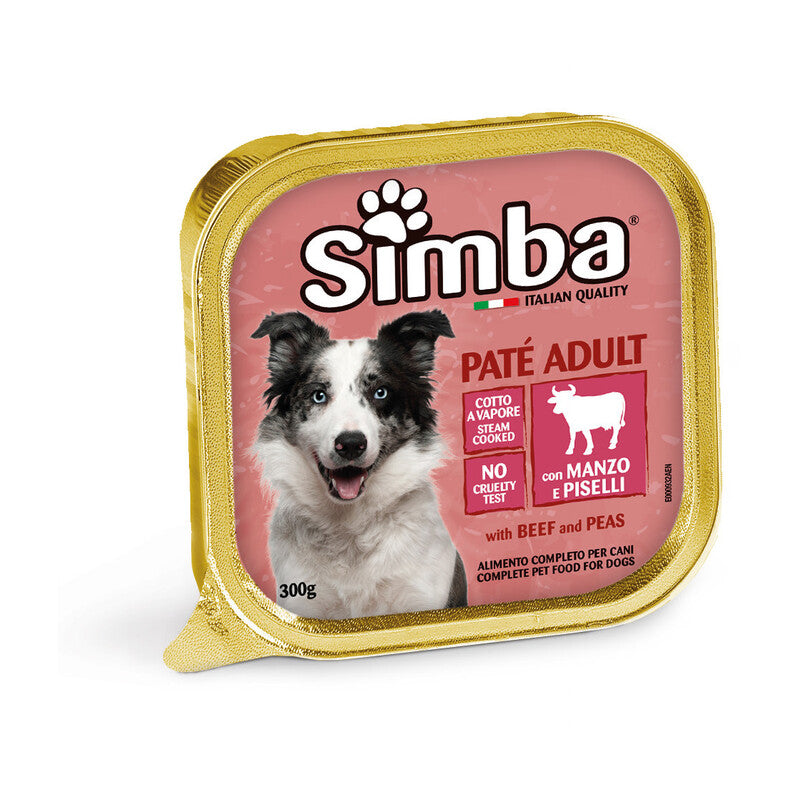 Q.TA' 18 CIBO CANE MONGE SIMBA 300G PATE VSC VITELLO PISEL