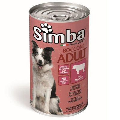 CIBO CANE MONGE SIMBA 1230 G BOCCONC VITELLO