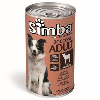 CIBO CANE MONGE SIMBA 1230 G BOCCONC AGNELLO