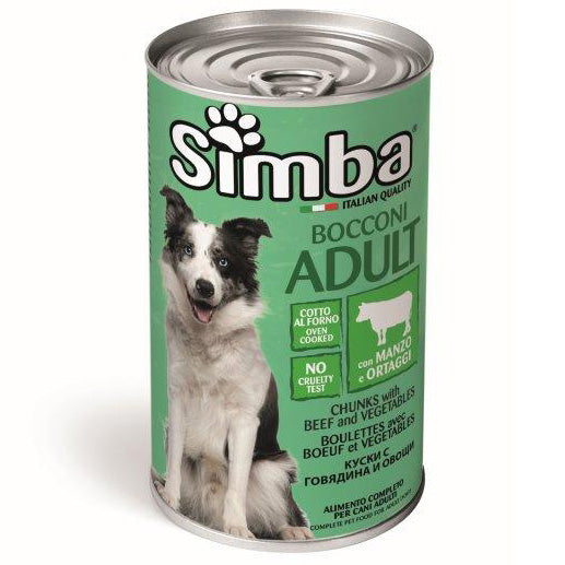CIBO CANE MONGE SIMBA 1230 G BOCCONC MAN VERD