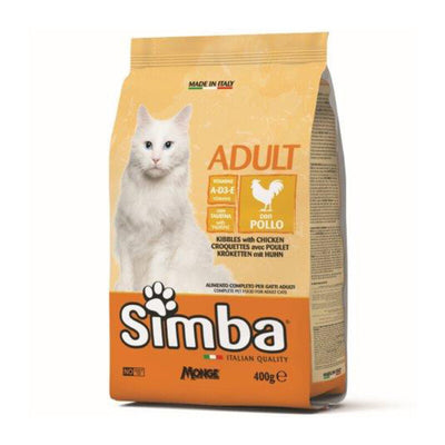 Q.TA' 1 CIBO GATTO MONGE SIMBA 400 G CROCCANTINI POLLO
