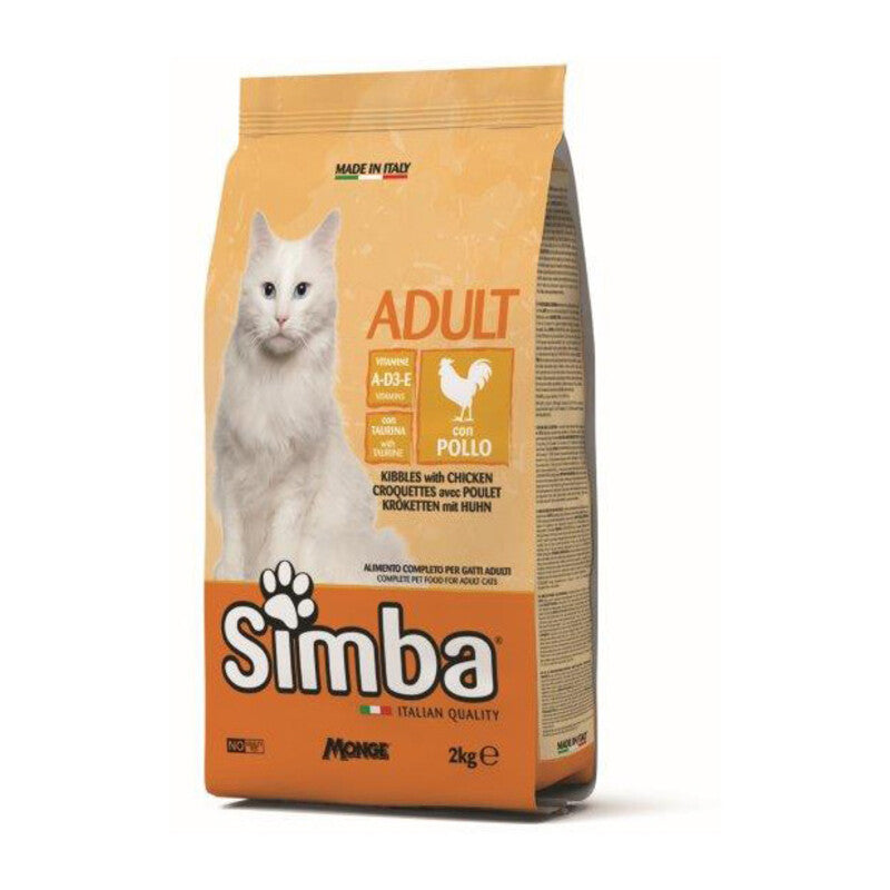 Q.TA' 1 CIBO GATTO MONGE SIMBA 2KG CROCCANTINI POLLO