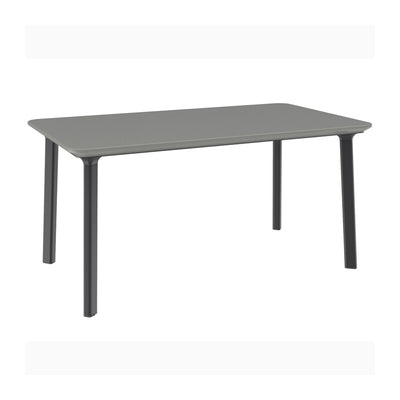 Q.TA' 1 TAVOLO DINNING 147X84X72 BIANCO/GRIGIO