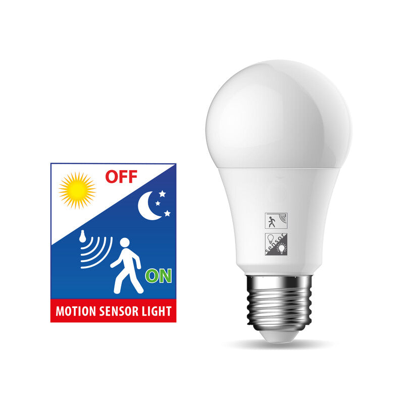 Q.TA' 1 NOVA LAMPADINA LED GOCCIA CLASSIC E27 11W 4000K SENSORE MOVIM.CREP.