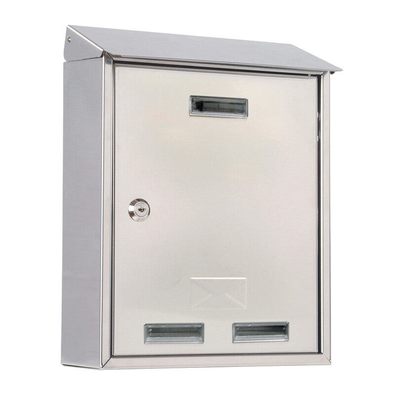 Q.TA' 1 CASSETTA POSTALE C/TETTO 3100X INOX 25X10X30 CM