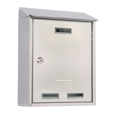 Q.TA' 1 CASSETTA POSTALE C/TETTO 3100X INOX 25X10X30 CM
