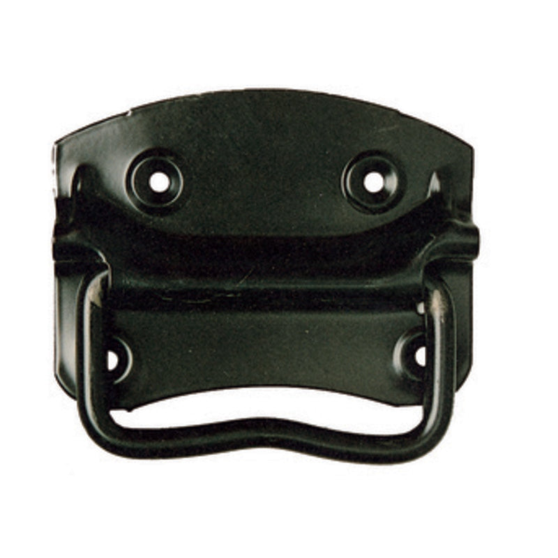 Q.TA' 12 MANIGLIA AMERICANA BAULI 90X65 MM FERRO NERO*