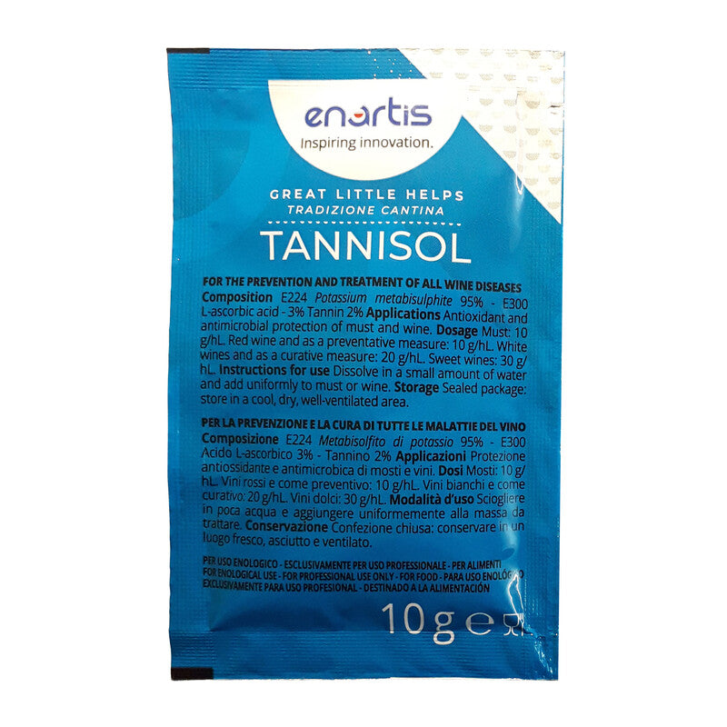 Q.TA' 1 ANTIOSSIDANTE VINO METABISOLFITO TANNISOL 100 BUST