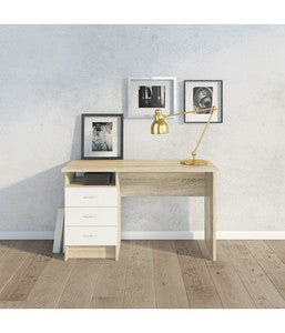 Q.TA' 1 KIT SCRIVANIA FUNCTION PLUS 120X48X72 ROVERE BIANCO