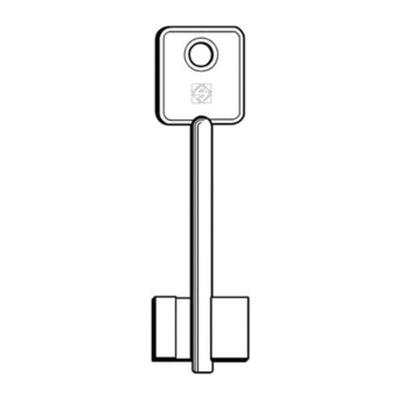 Q.TA' 5 SILCA 5ID3 CHIAVE DOPPIA MAPPA OTTONE