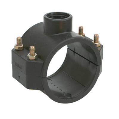 Q.TA' 1 PL RACCORDO POLIPROP PRESA A STAFFA D 25MMX3/4F