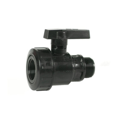 Q.TA' 3 PL RACCORDO POLIPROP VALVOLA A SFERA MF 1