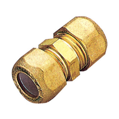 Q.TA' 1 PL RACCORDO OTTONE DIRITTO DOPPIO BICONO 10