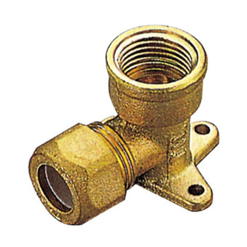 Q.TA' 6 PL GOMITO OTTONE FLANG. BICONO F/GAS 10X1/2 PES