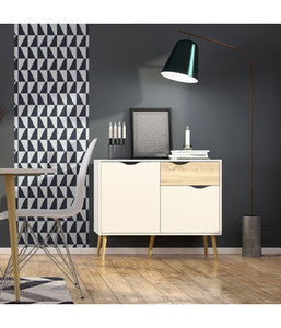 Q.TA' 1 KIT CREDENZA 2 ANTE + 1 CASSETTO 98X39X81 OSLO