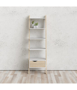 Q.TA' 1 KIT LIBRERIA 4 RIPIANI + 1 CASSETTO 55X48X180 OSLO