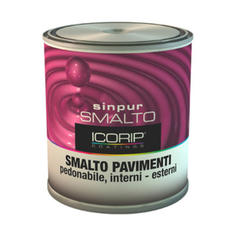 Q.TA' 6 SMALTO SINPUR ROSSO P/PAVIMENTO 0,750 L