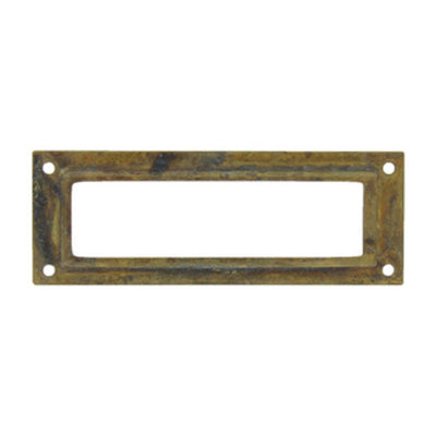 Q.TA' 25 PORTAETICHETTA OTTONE 45123 80X29 MM ANTICATO**