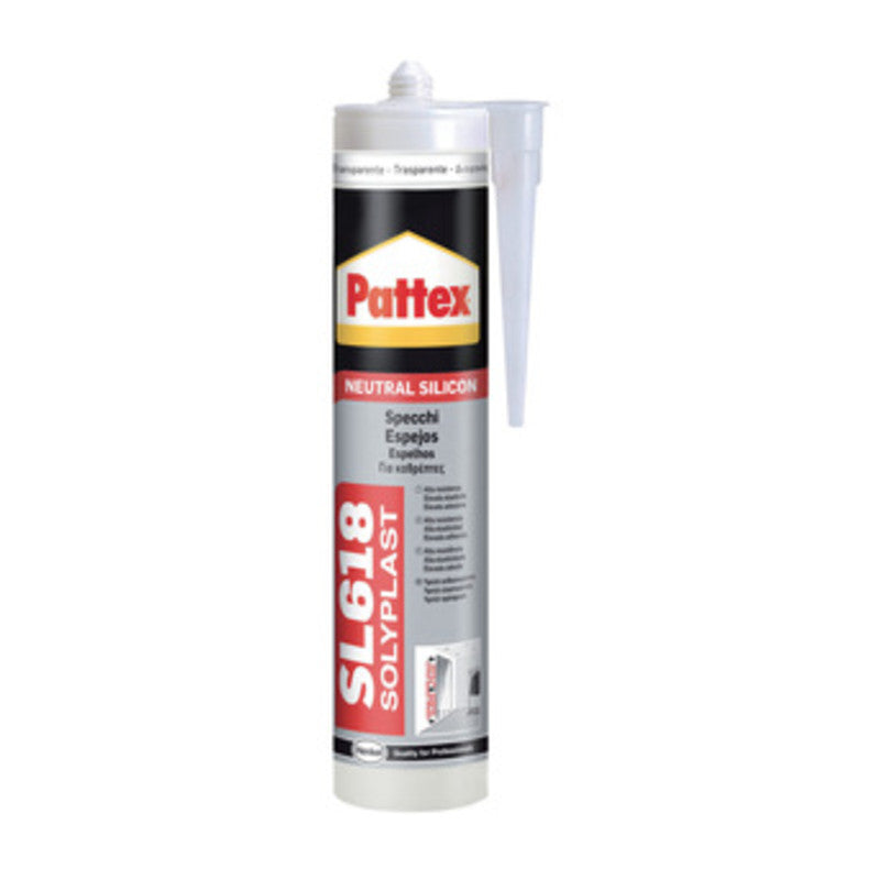 Q.TA' 1 PATTEX SILICONE SPECCHI SL618 TRASPAR 300 ML CART