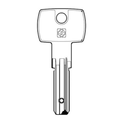 Q.TA' 5 SILCA DM139 CHIAVE PUNZONATA NICHEL