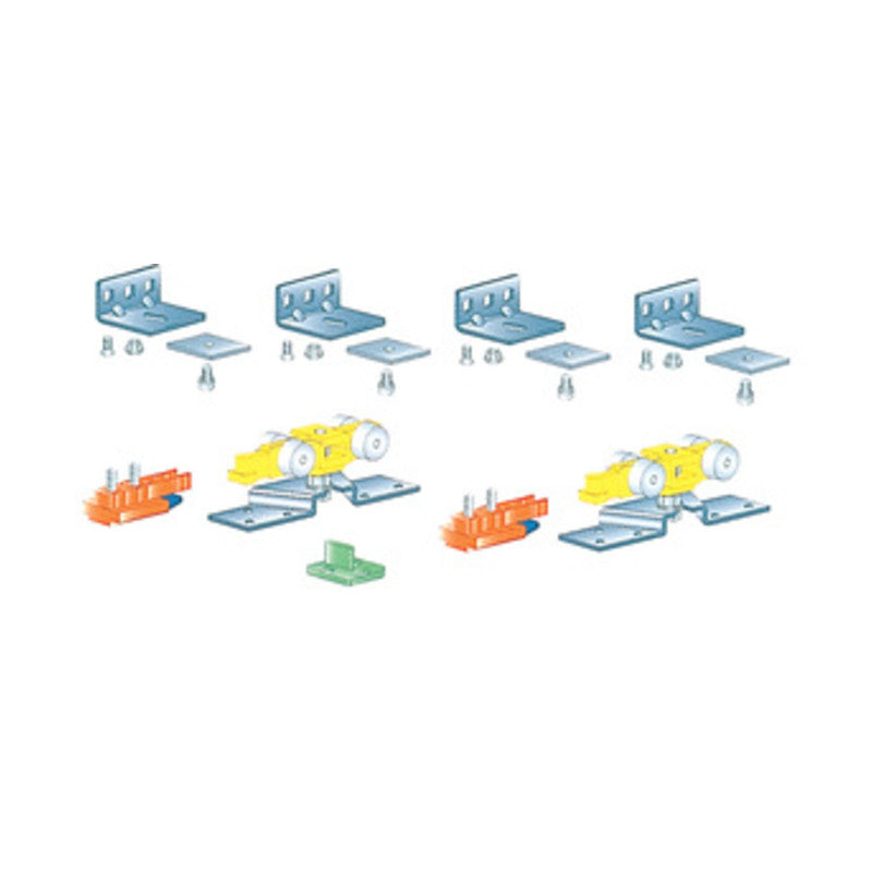 Q.TA' 1 KIT ACCESSORI P/BINARIO ALLUMINIO 80 KG