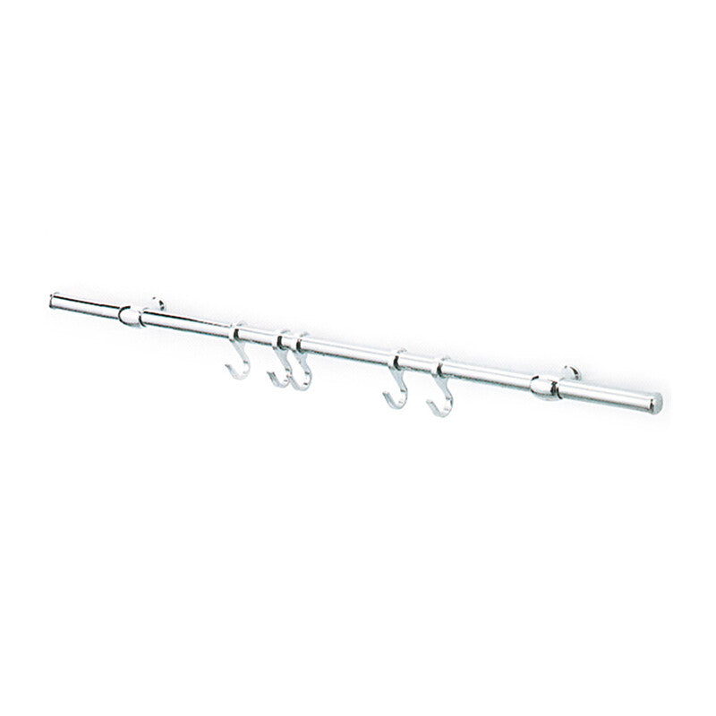 Q.TA' 1 KIT SOTTOPENSILE C/GANCI NICHEL SATINATO 90 CM