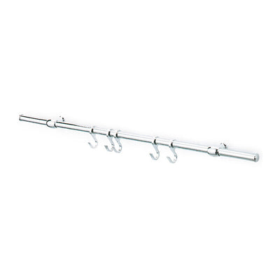 Q.TA' 1 KIT SOTTOPENSILE C/GANCI NICHEL SATINATO 90 CM