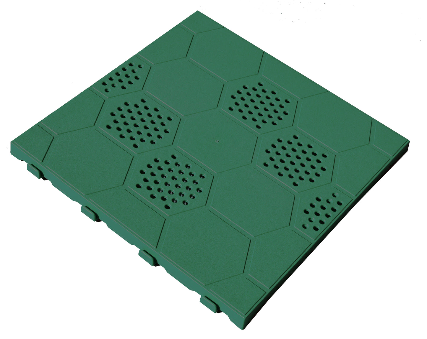 Q.TA' 6 PIASTRELLA IN PP 40X40X2,5CM E40 VERDE