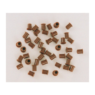 Q.TA' 5 SC COPRIFORO PLASTICA MARRONE D 6 MM 50