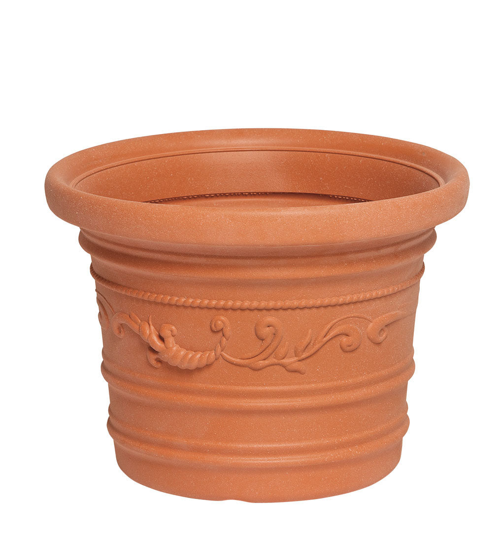 Q.TA' 1 VASO IN PLASTICA FESTONATO D 35XH26CM 14L PRESTIGE