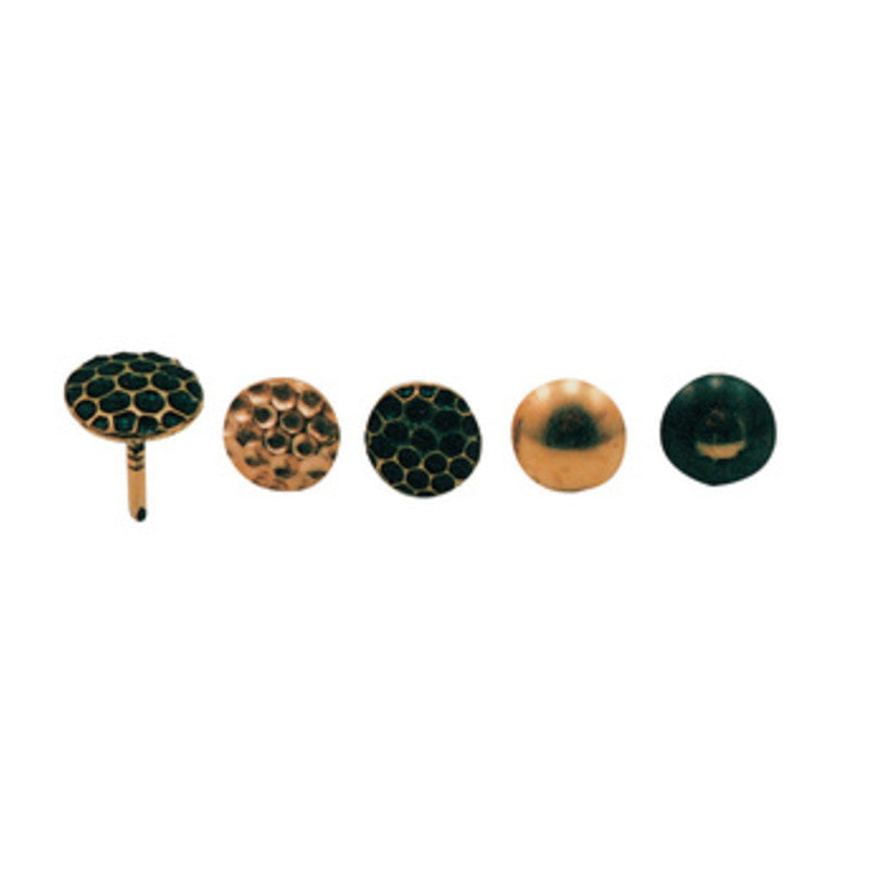 Q.TA' 5 SC BULLETTA TAPPEZZIERE LISCIA OTTONATO 10 MM 50