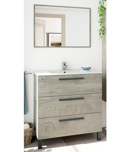 Q.TA' 1 KIT MOBILE BAGNO ATHENA 3 CASSETTI 80 ROVERE ALASKA