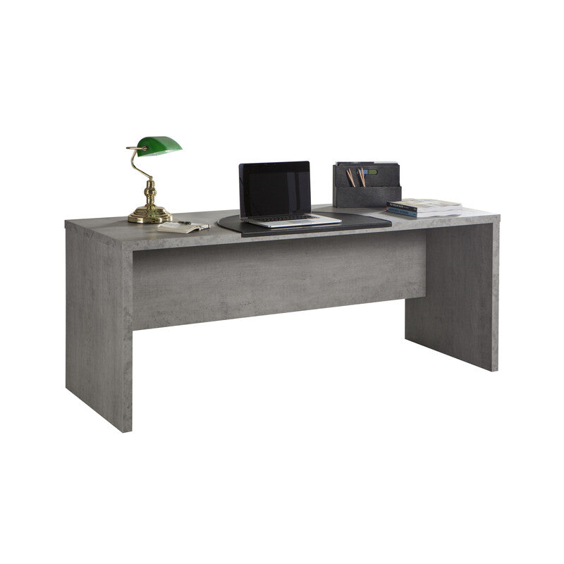 Q.TA' 1 PRATICO SCRIVANIA 69X180XH74 CM CEMENTO