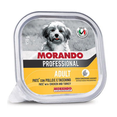 Q.TA' 22 CIBO CANE MORANDO VSC 150 G PATE POLLO TACCHIN