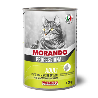 Q.TA' 24 CIBO GATTO MORANDO LATT 400 G PAT MANZO ORTAGGI